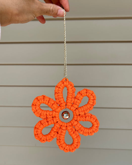 Macramé Disco Daisy Charms