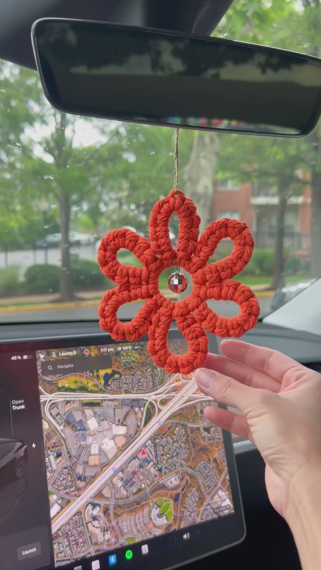 Macramé Disco Daisy Charms – by ellebee